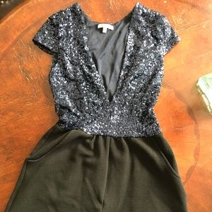 Navy sequin jumper